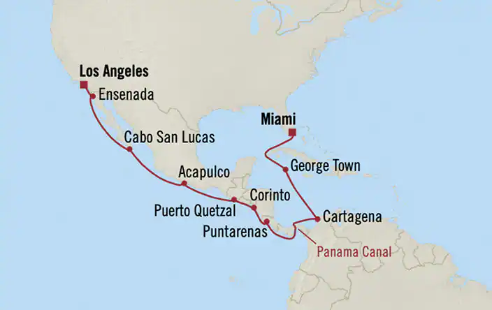 Los Angeles - Miami : Canal de Panama