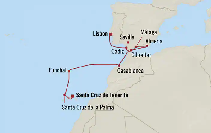 Santa Cruz de Tenerife - Lisbonne